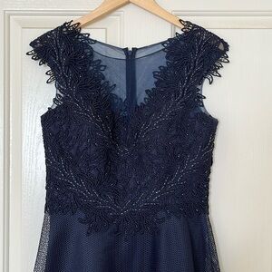 Beautiful Lace and Beadwork A line Evening Dress